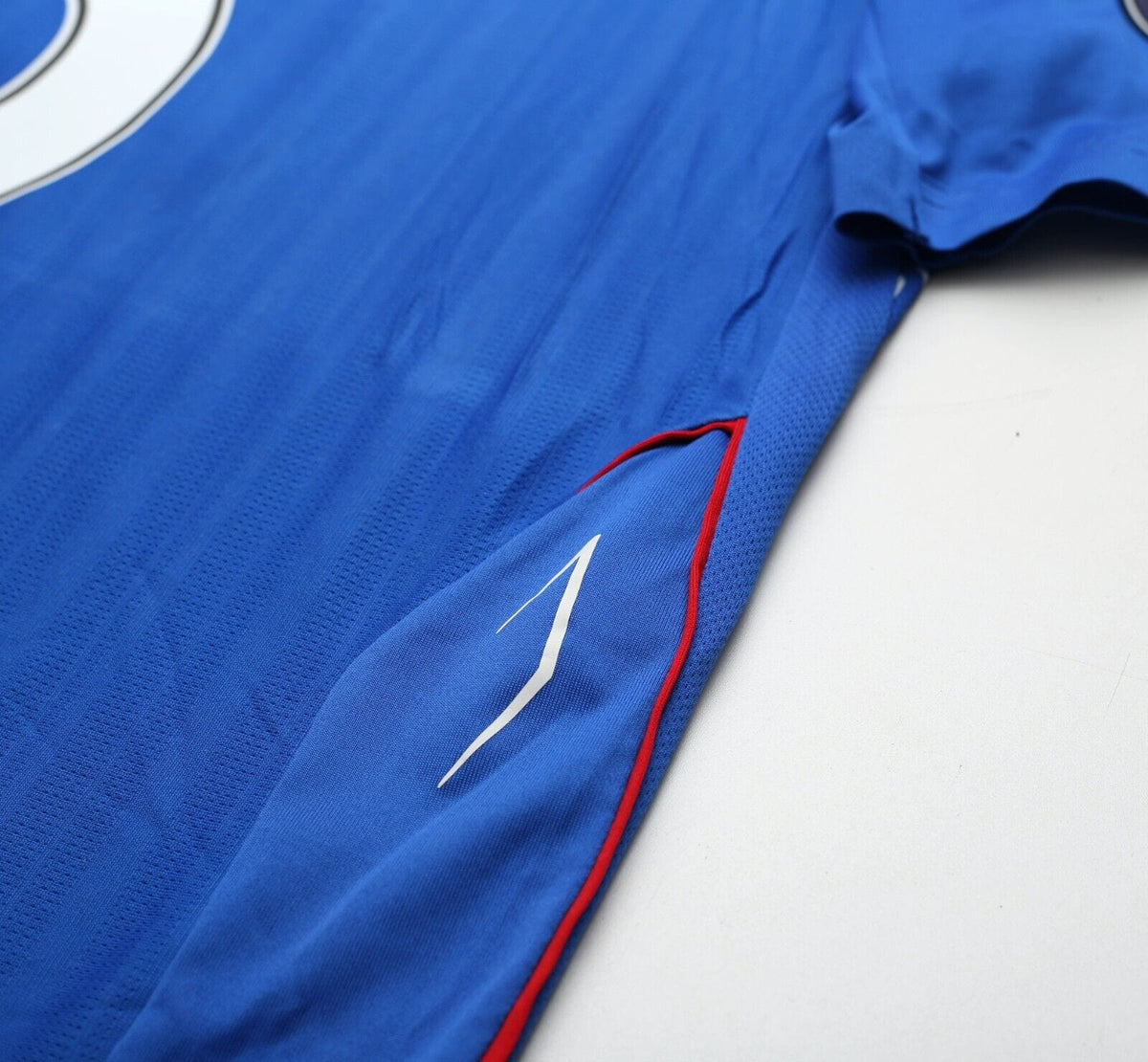 2007/08 FERGUSON #6 Rangers Vintage Umbro UEFA Cup Final Football Shirt (L/XL)