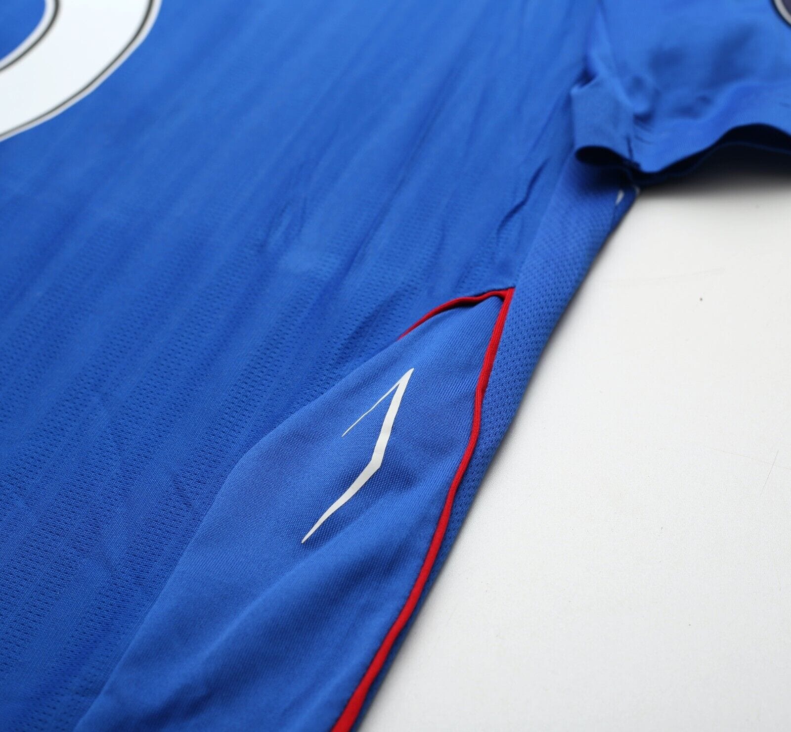 2007/08 FERGUSON #6 Rangers Vintage Umbro UEFA Cup Final Football Shirt (L/XL)