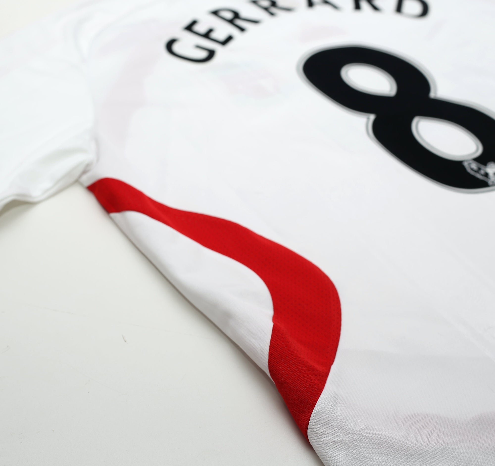 2007/08 GERRARD #8 Liverpool adidas Away Football Shirt (XL)