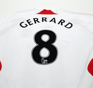 2007/08 GERRARD #8 Liverpool adidas Away Football Shirt (XL)