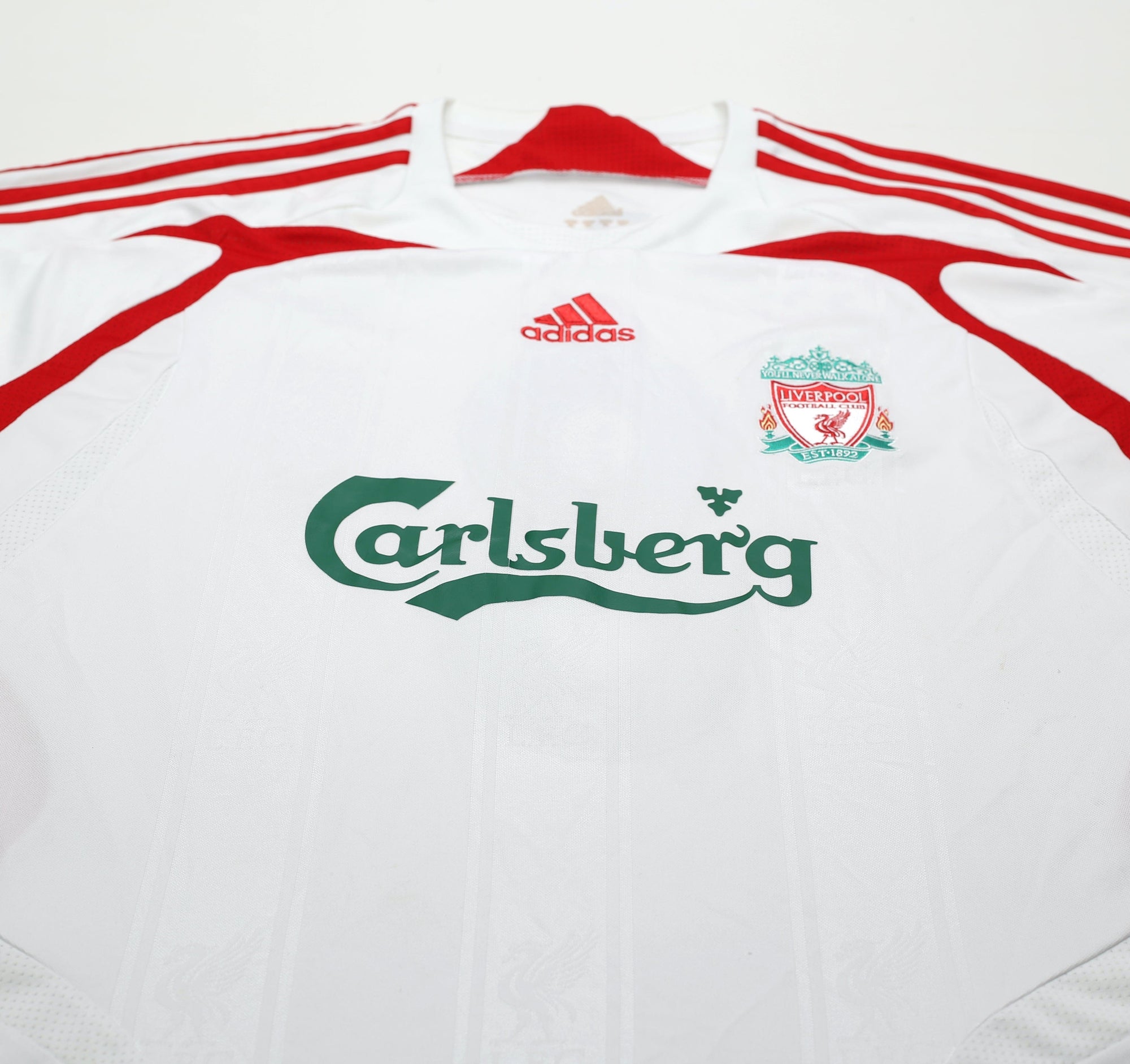 2007/08 GERRARD #8 Liverpool adidas Away Football Shirt (XL)