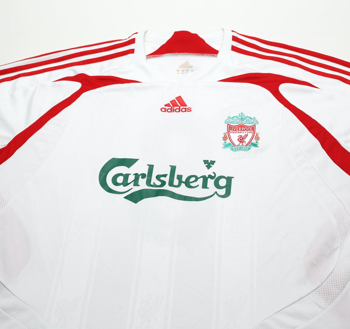 2007/08 GERRARD #8 Liverpool adidas Away Football Shirt (XL)