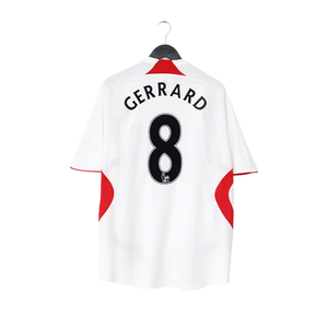 2007/08 GERRARD #8 Liverpool adidas Away Football Shirt (XL)