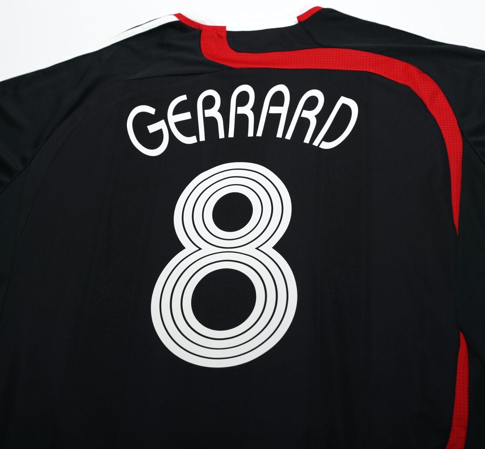 2007/08 GERRARD #9 Liverpool Vintage adidas UCL Third Football Shirt Jersey (L)