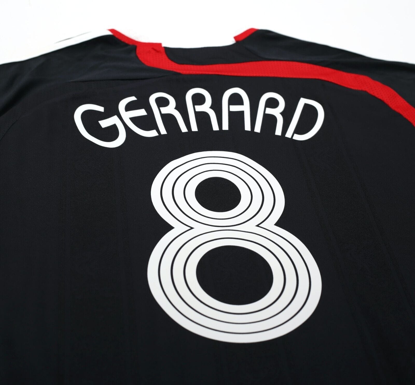 2007/08 GERRARD #9 Liverpool Vintage adidas UCL Third Football Shirt Jersey (L)