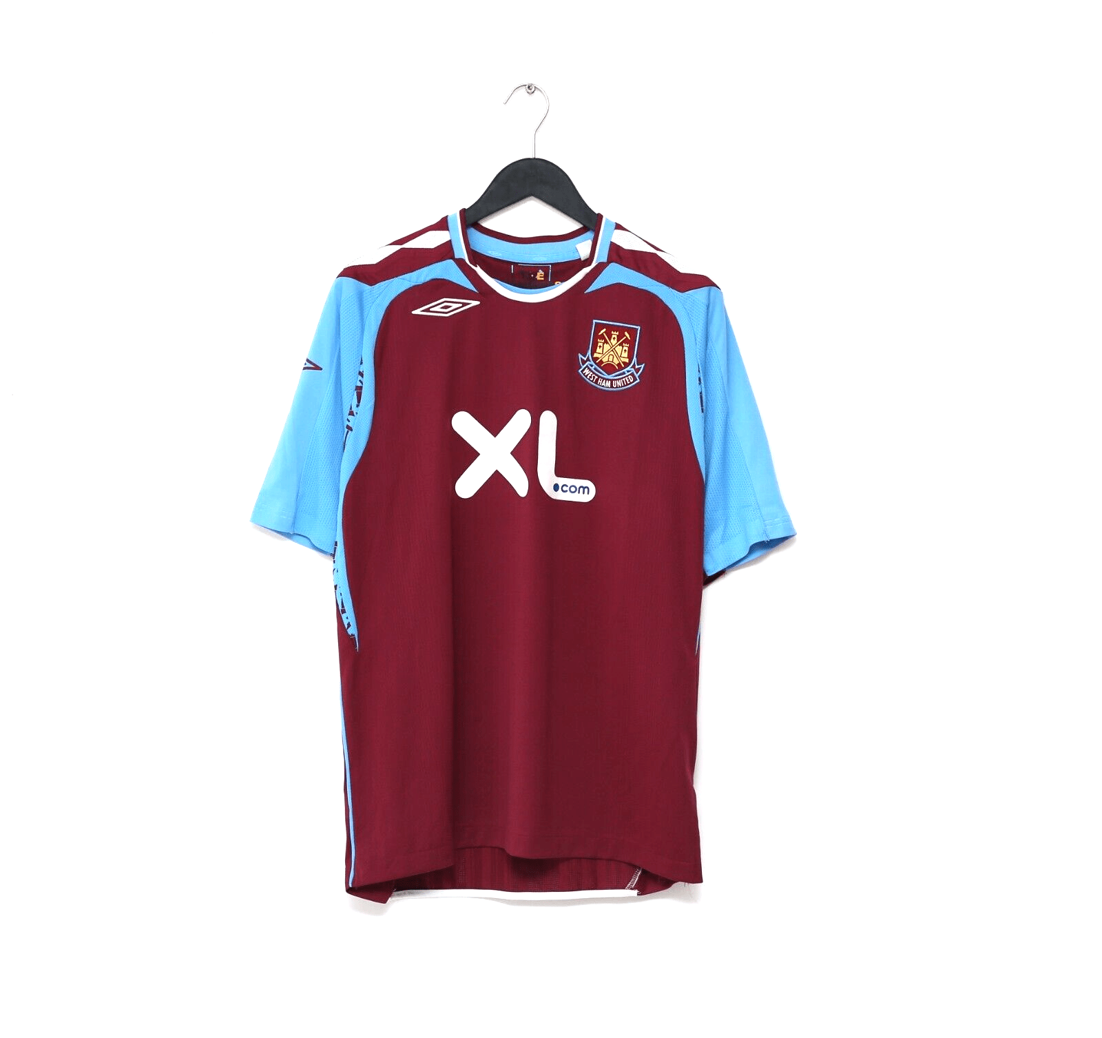 2007/08 NOBLE #16 West Ham United Vintage Umbro Football Shirt (L)