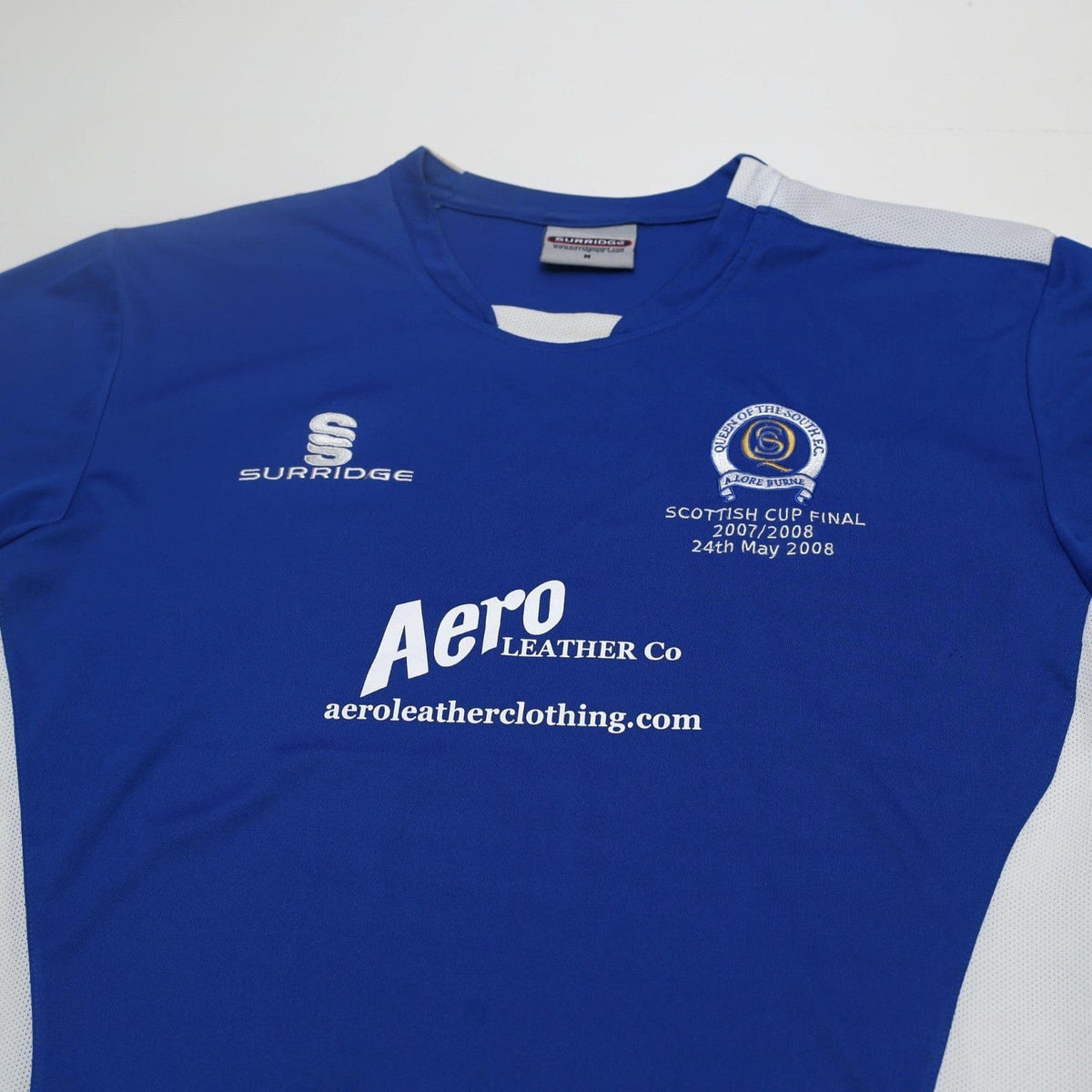 2007/08 Queen Of The South Surridge Home Scottish Cup Final Football Shirt (M)