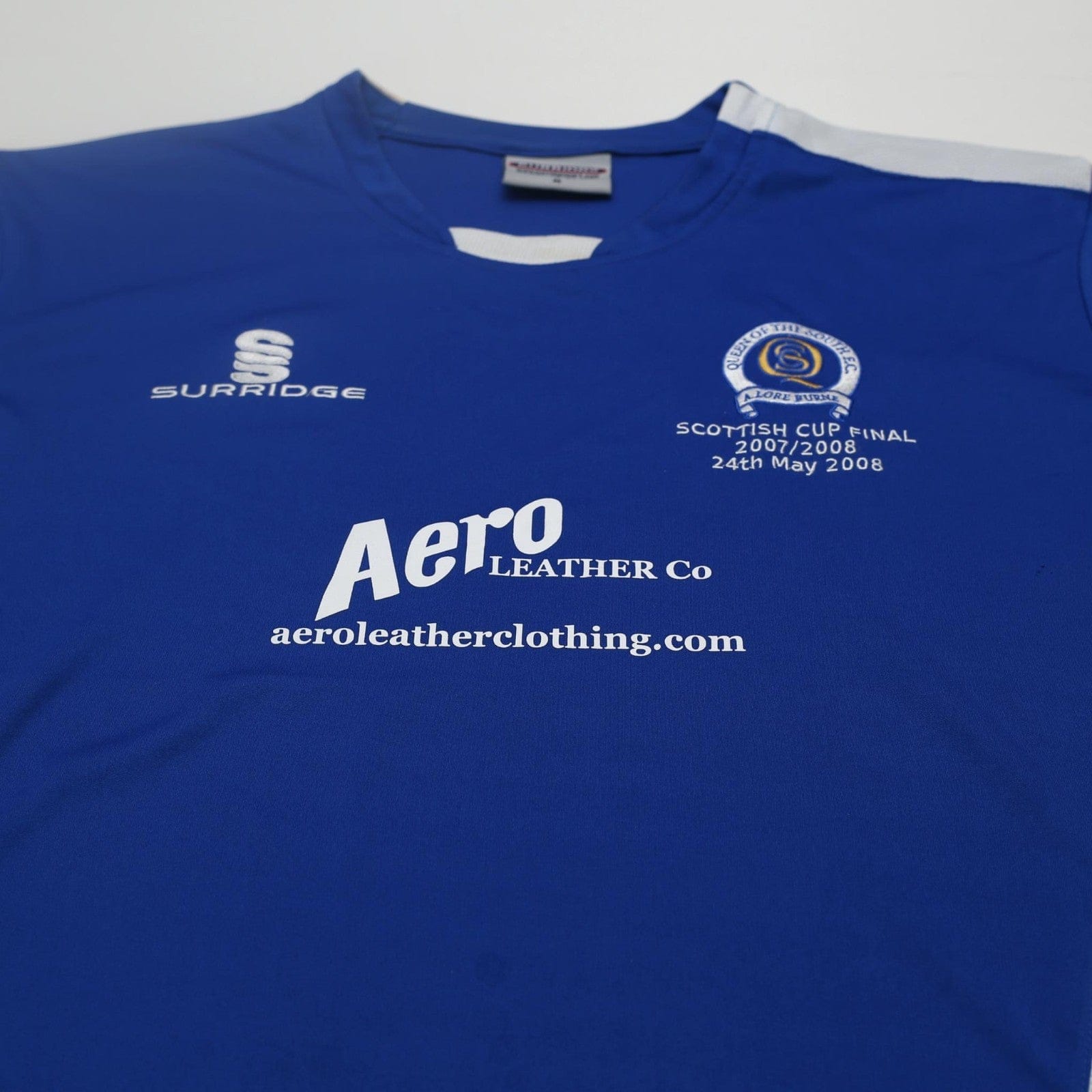 2007/08 Queen Of The South Surridge Home Scottish Cup Final Football Shirt (M)