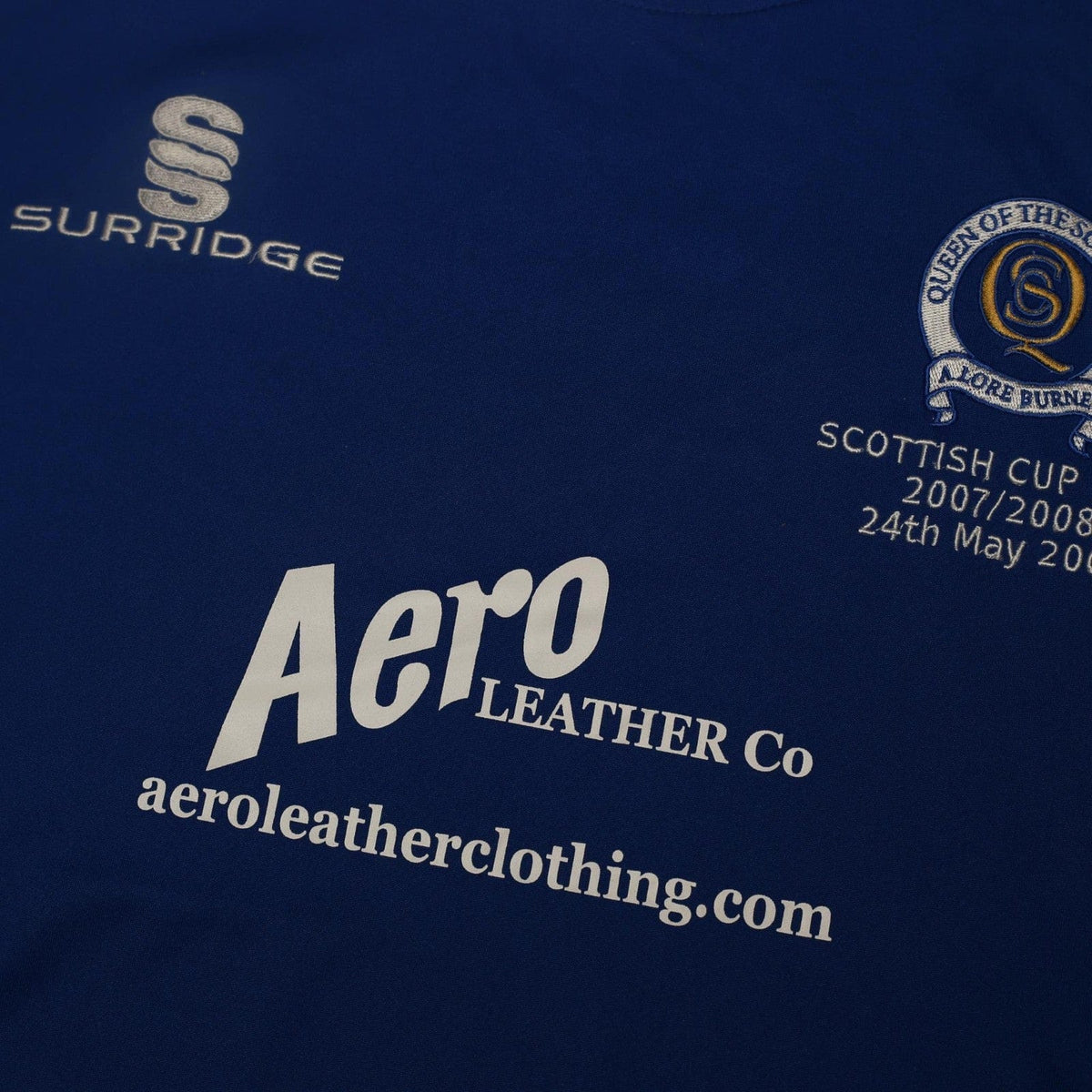 2007/08 Queen Of The South Surridge Home Scottish Cup Final Football Shirt (M)