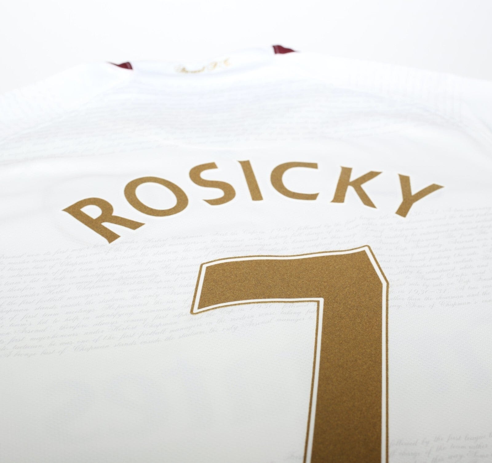 2007/08 ROSICKY #7 Arsenal Vintage Nike Away Football Shirt (M)
