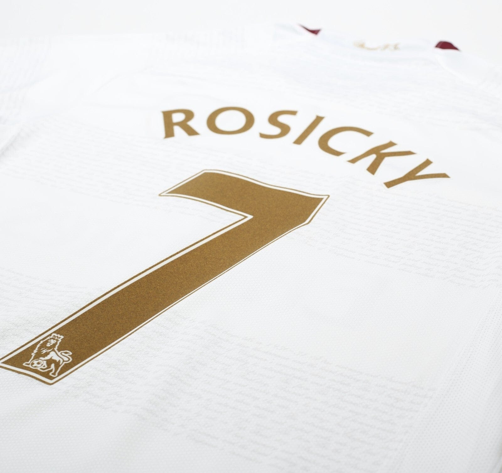 2007/08 ROSICKY #7 Arsenal Vintage Nike Away Football Shirt (M)