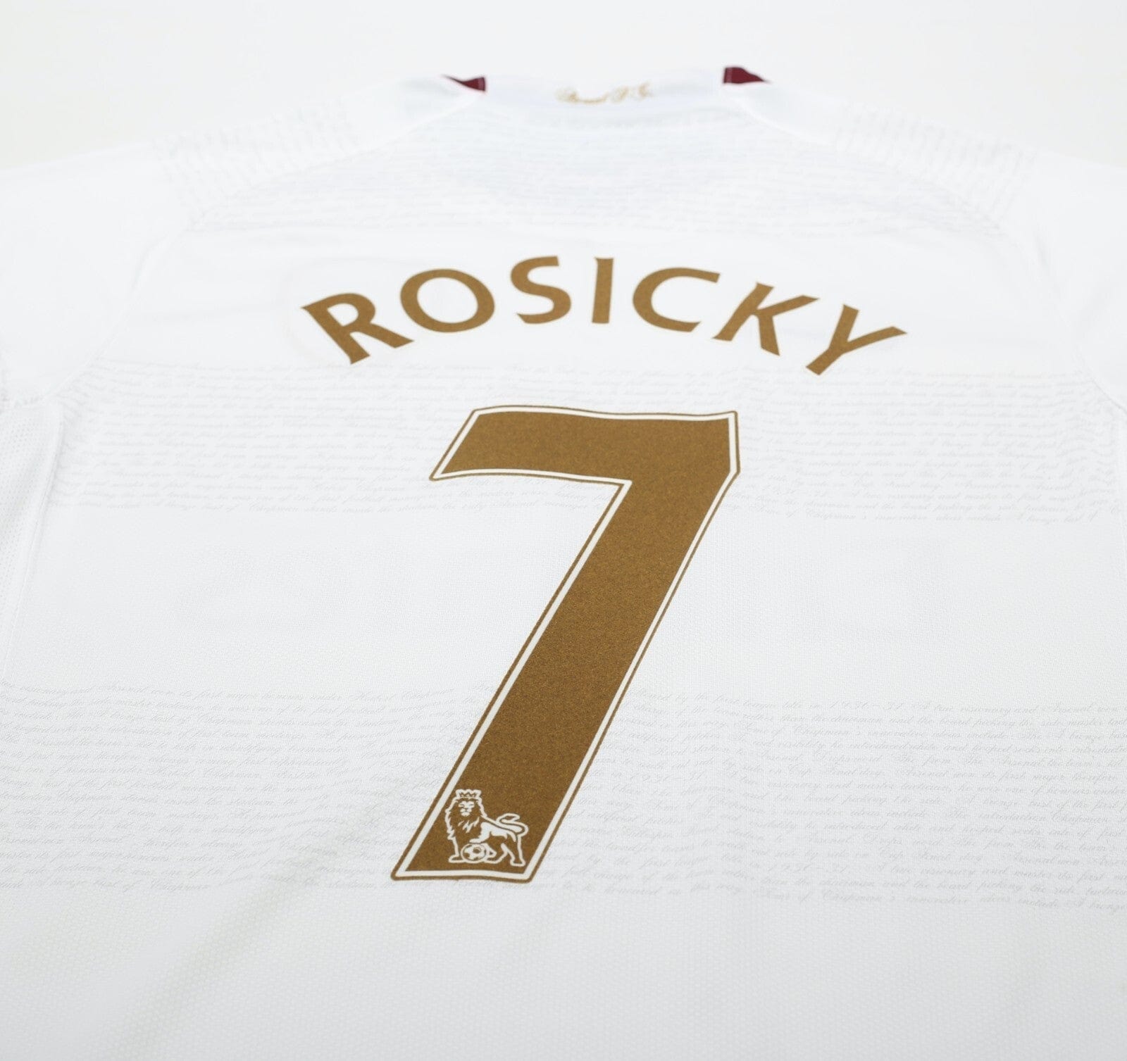 2007/08 ROSICKY #7 Arsenal Vintage Nike Away Football Shirt (M)