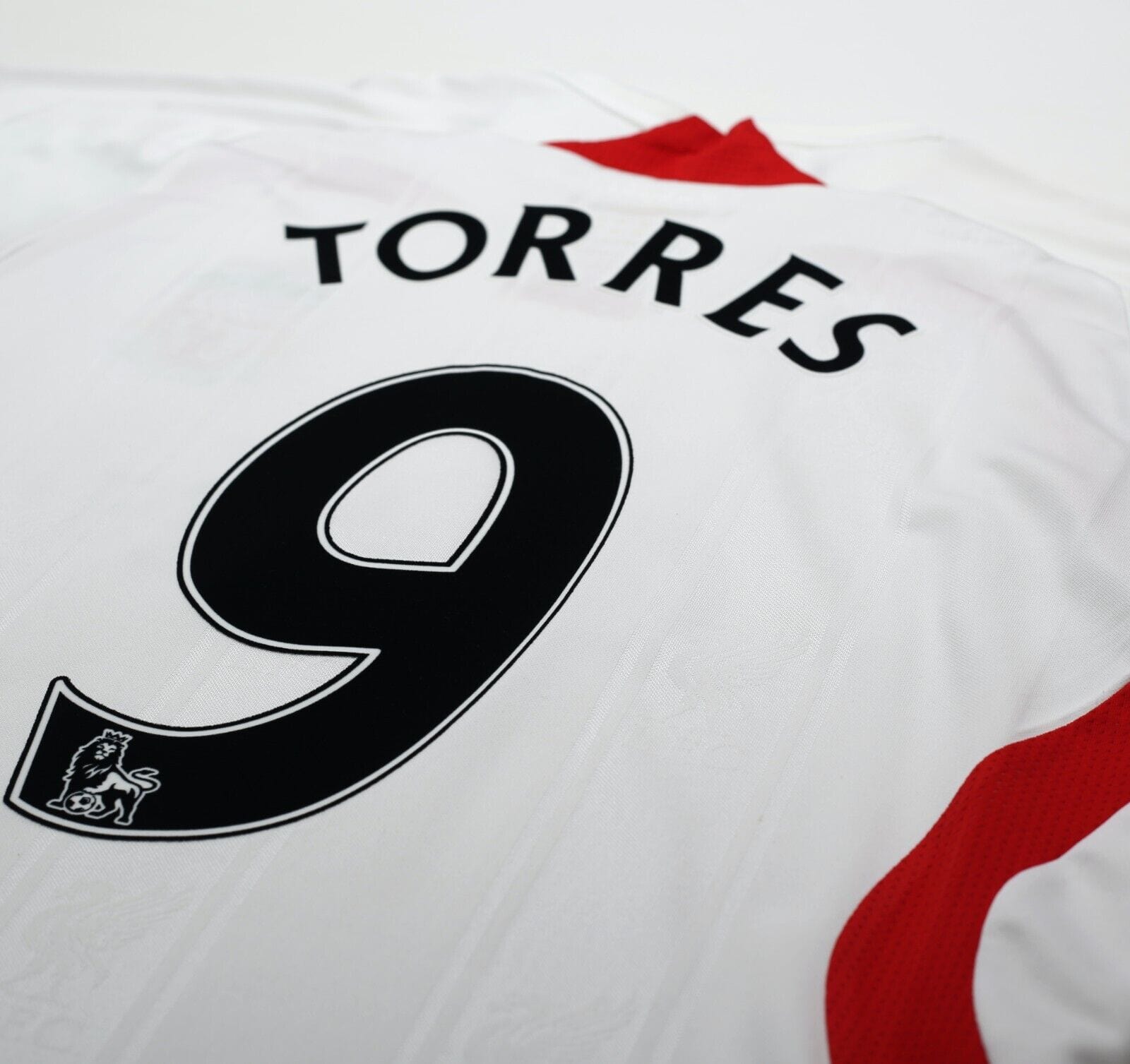 2007/08 TORRES #9 Liverpool adidas Away Football Shirt (M)