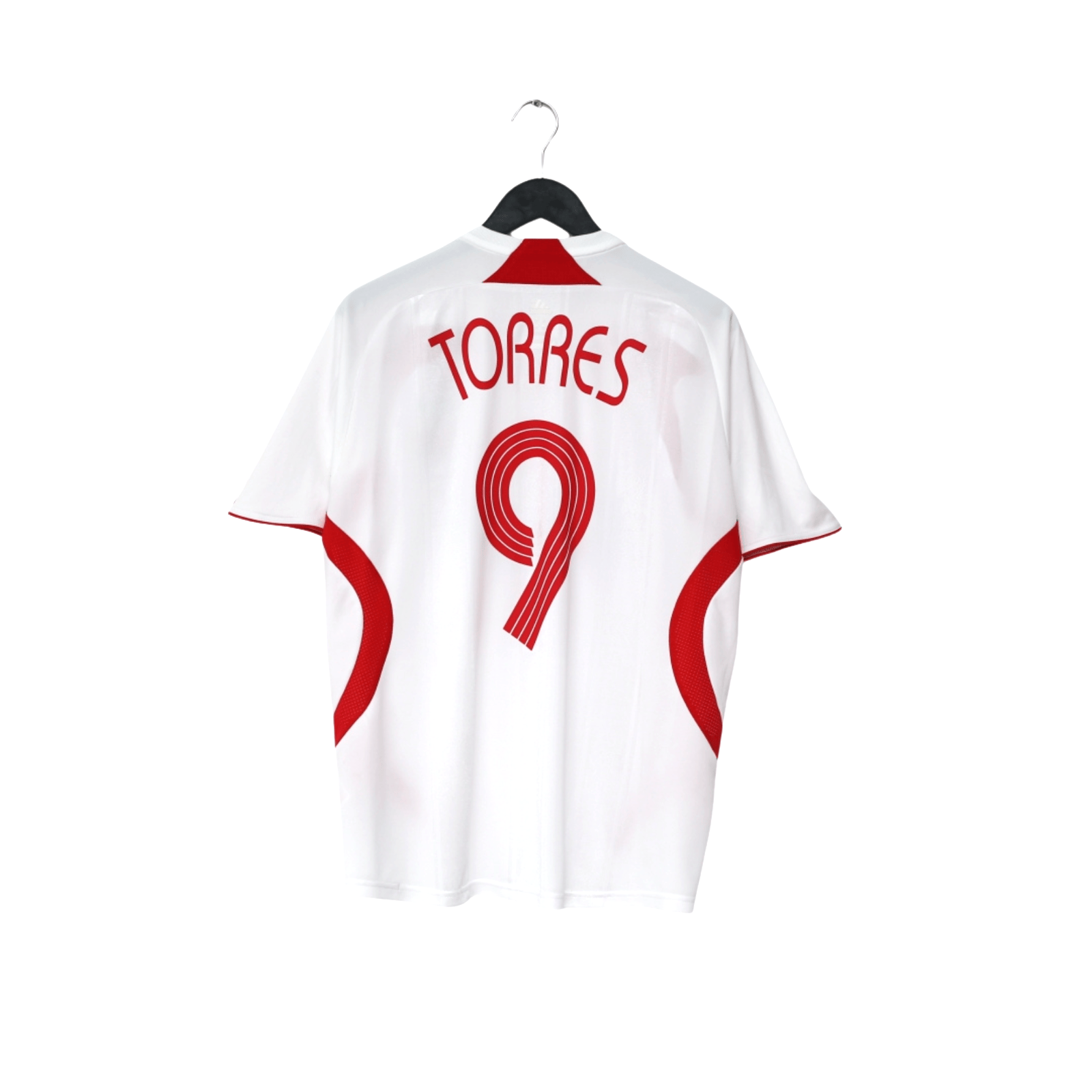 2007/08 Torres #9 Liverpool Vintage adidas Away Football Shirt (S) 34/36