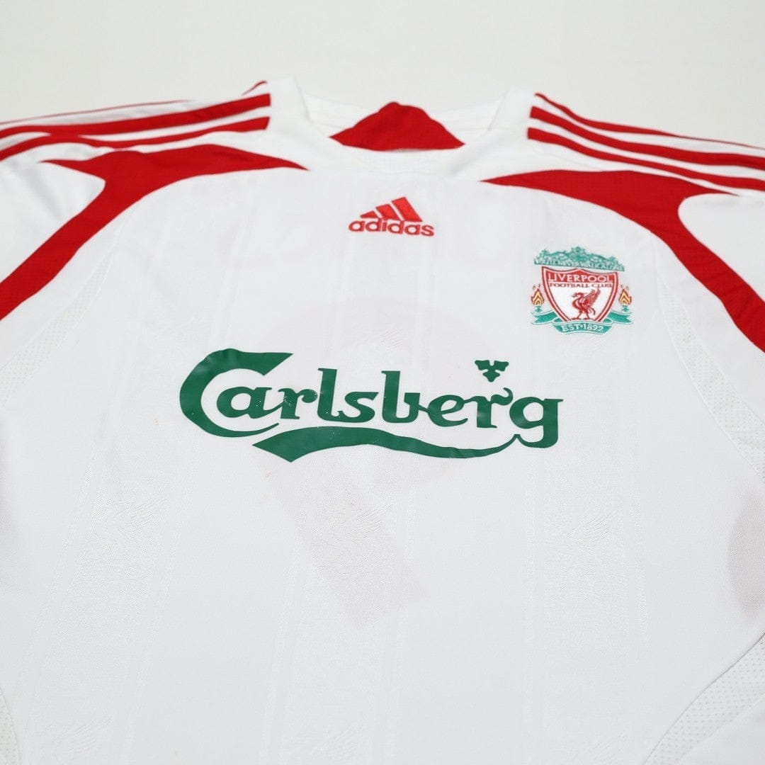 2007/08 Torres #9 Liverpool Vintage adidas Away Football Shirt (S) 34/36