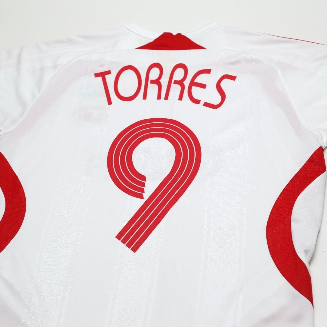2007/08 Torres #9 Liverpool Vintage adidas Away Football Shirt (S) 34/36