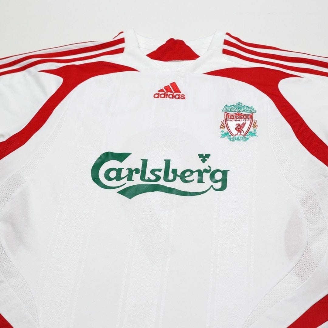 2007/08 Torres #9 Liverpool Vintage adidas Away Football Shirt (S) 34/36