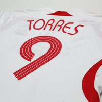 2007/08 Torres #9 Liverpool Vintage adidas Away Football Shirt (S) 34/36