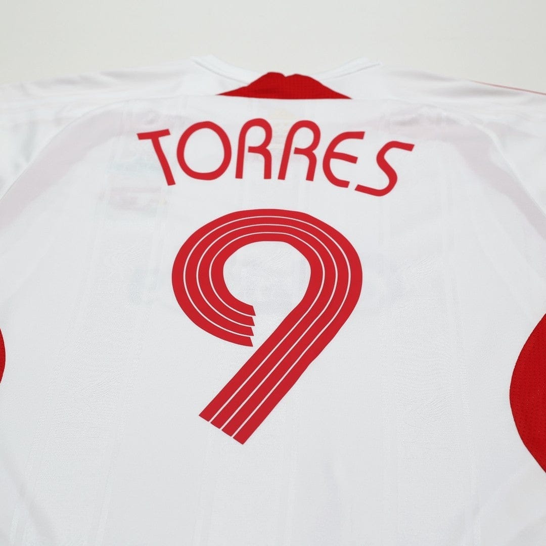 2007/08 Torres #9 Liverpool Vintage adidas Away Football Shirt (S) 34/36