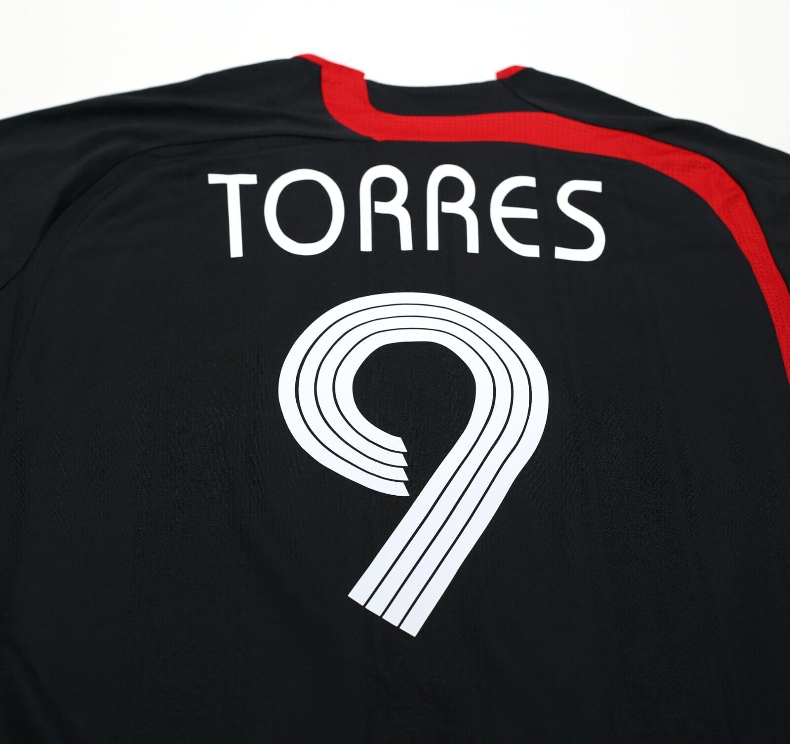 2007/08 TORRES #9 Liverpool Vintage adidas Third Football Shirt Jersey (M)