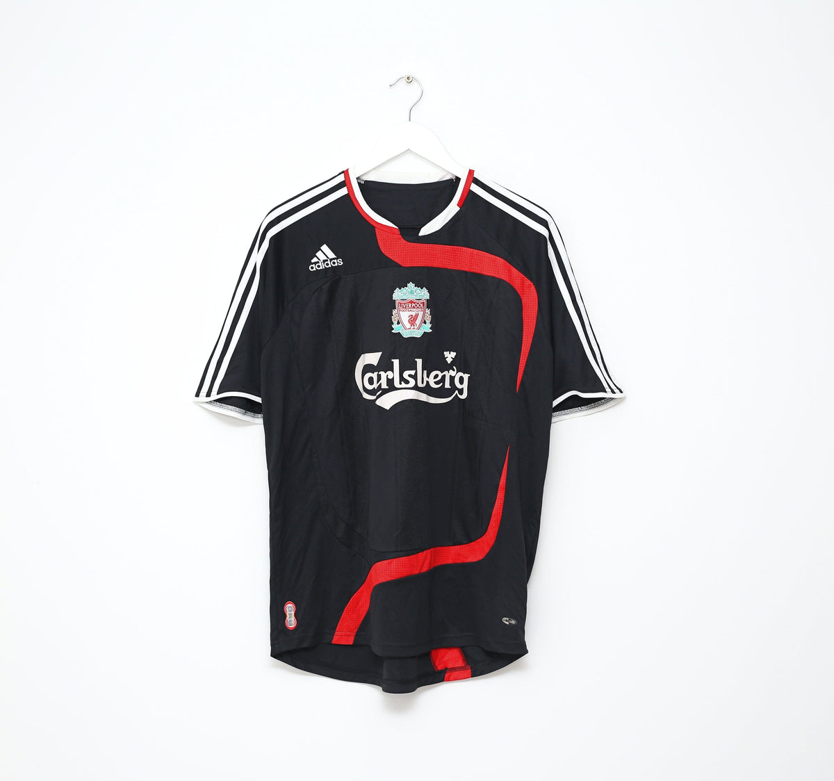 2007/08 TORRES #9 Liverpool Vintage adidas Third Football Shirt Jersey (M)