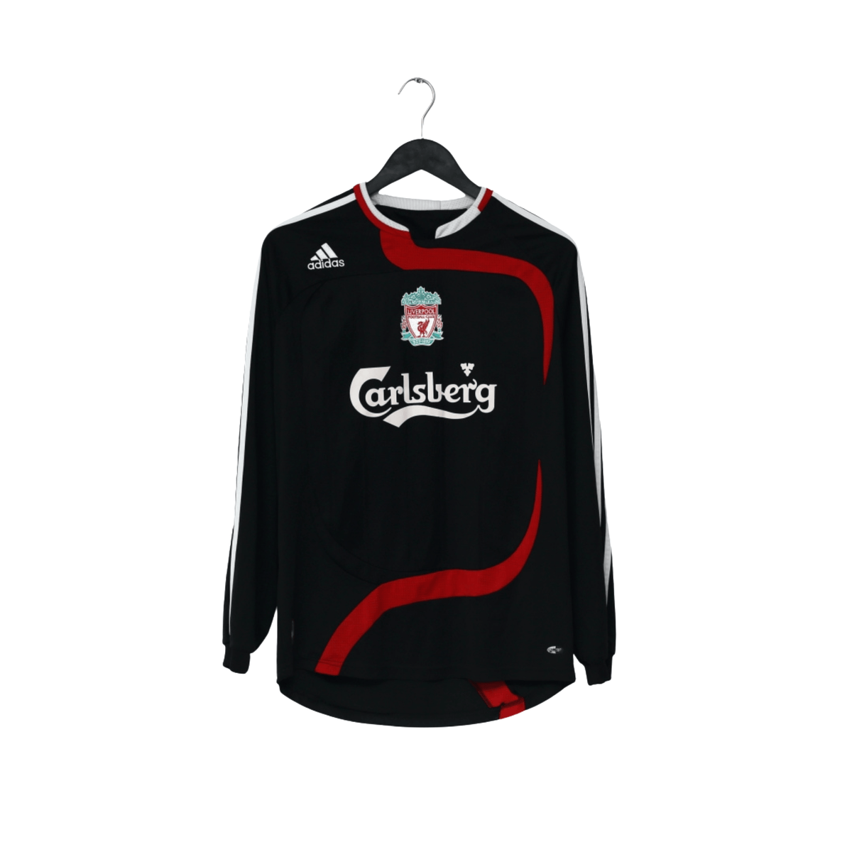 2007/08 Torres #9 Liverpool Vintage adidas Third L/S Football Shirt (S)