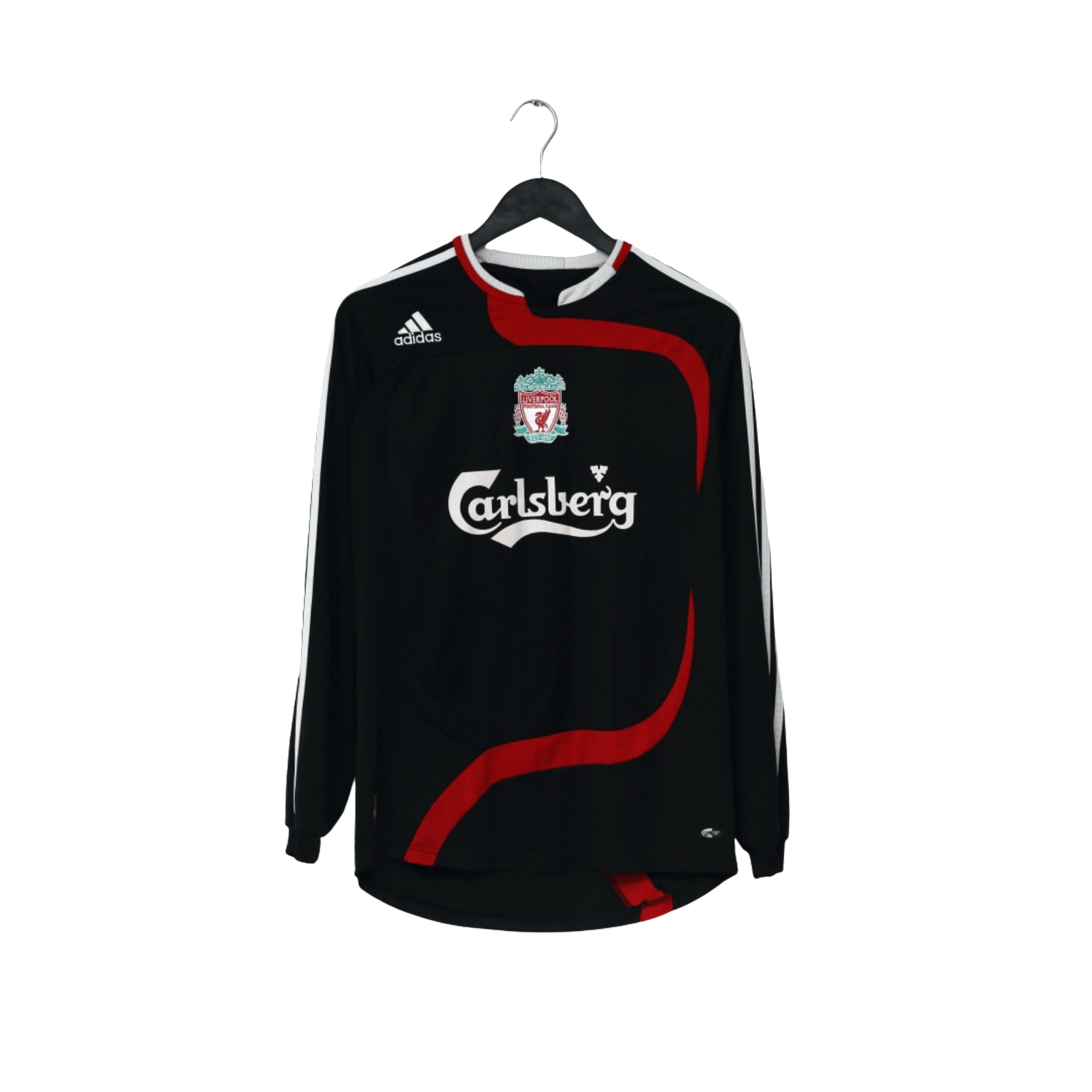 2007/08 Torres #9 Liverpool Vintage adidas Third L/S Football Shirt (S)