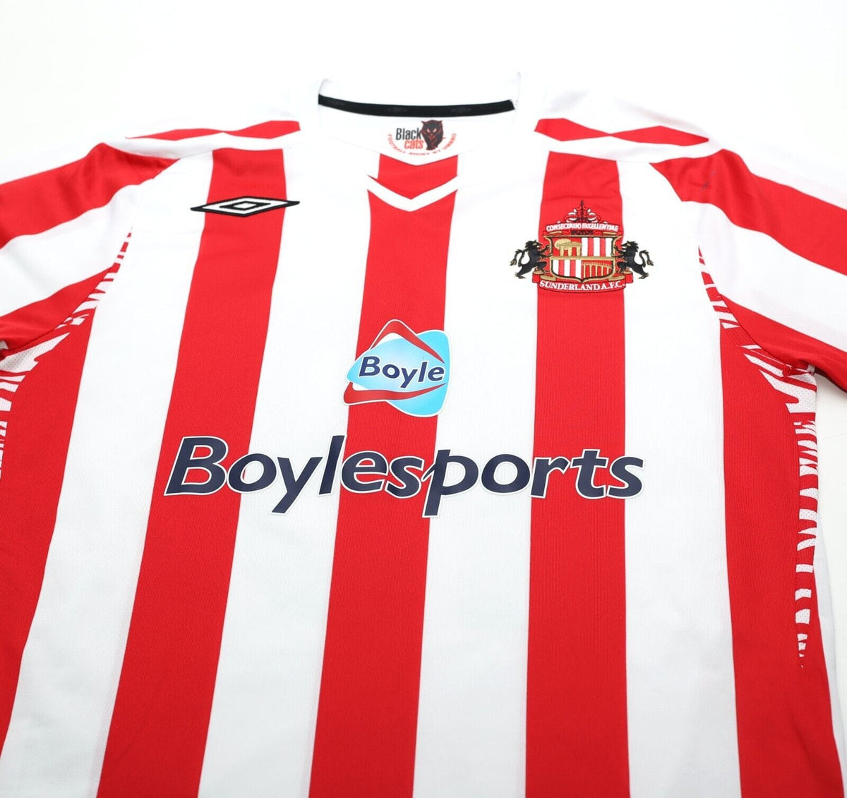 2007/08 YORKE #19 Sunderland Vintage Umbro L/S Football Shirt (M/L)