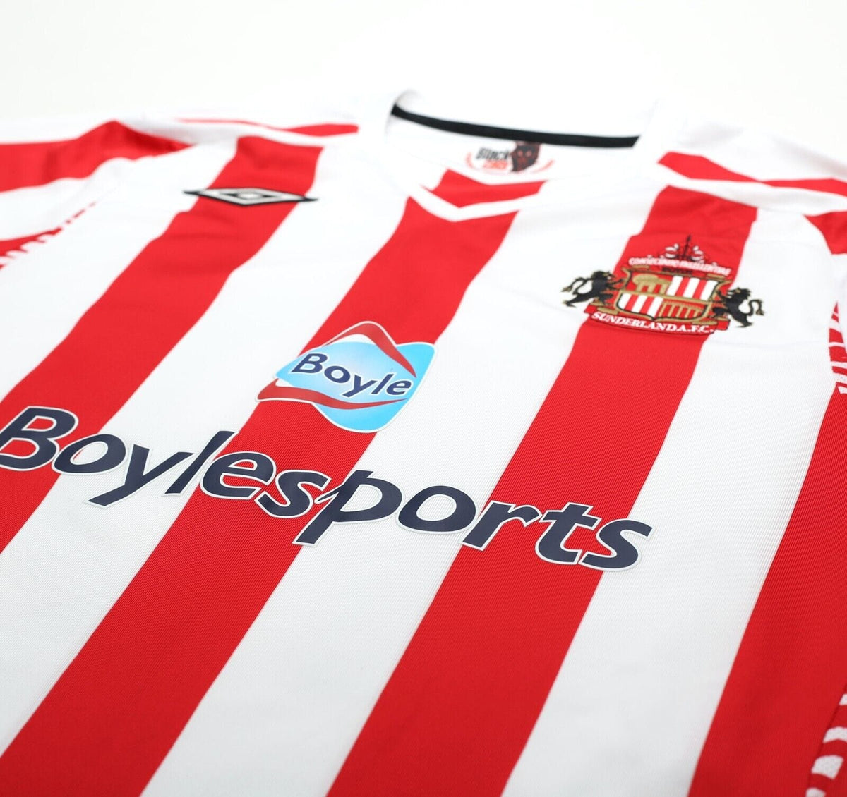 2007/08 YORKE #19 Sunderland Vintage Umbro L/S Football Shirt (M/L)