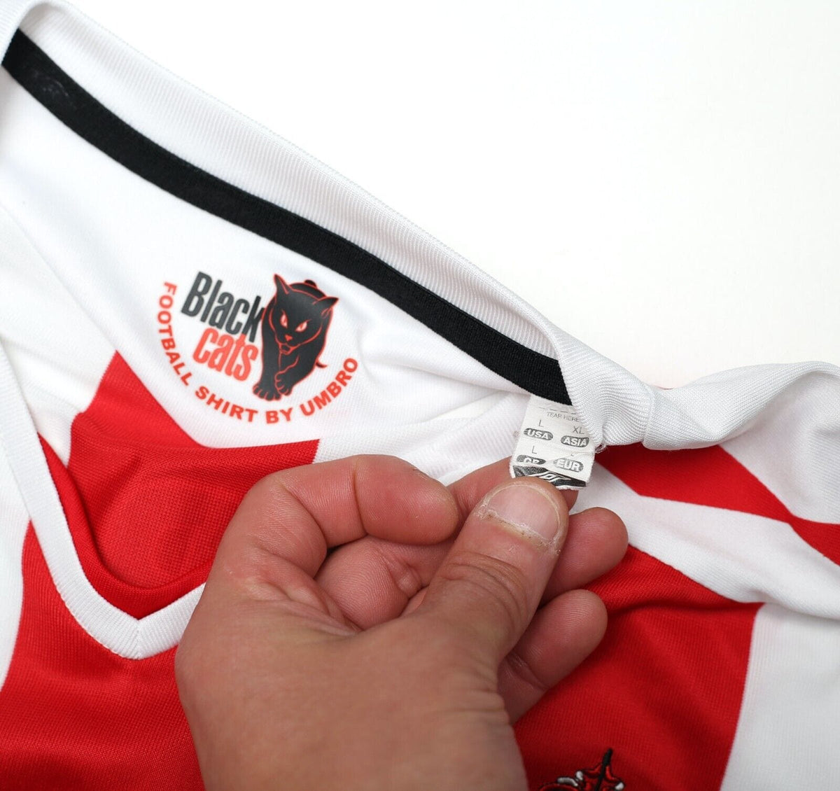 2007/08 YORKE #19 Sunderland Vintage Umbro L/S Football Shirt (M/L)