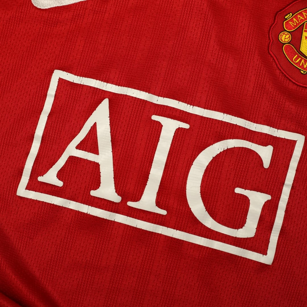 2007/09 Manchester United Vintage Nike Home Football Shirt (L)