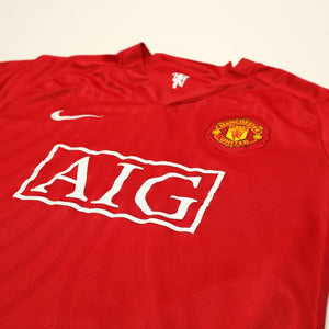 2007/09 Manchester United Vintage Nike Home Football Shirt (L)