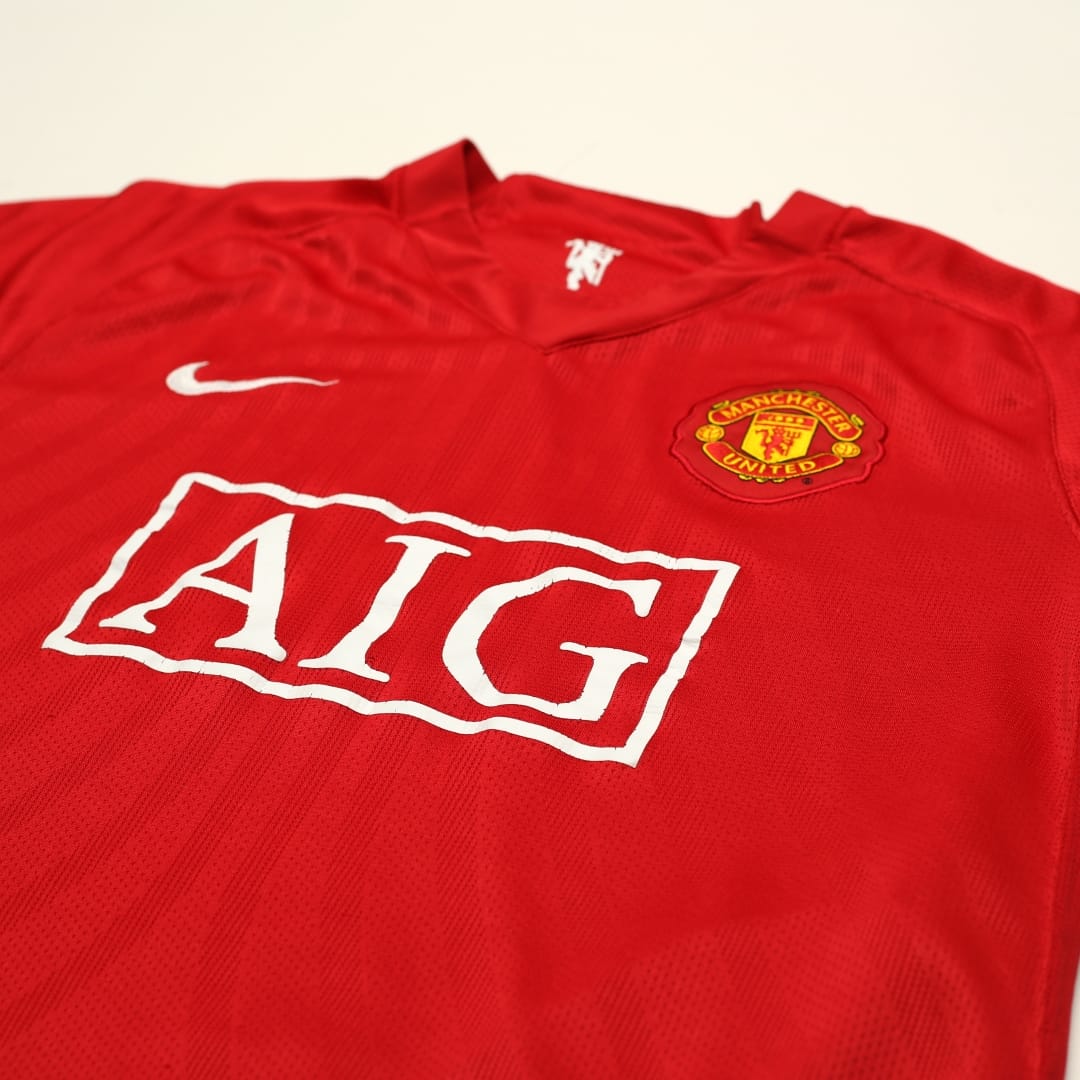 2007/09 Manchester United Vintage Nike Home Football Shirt (L)