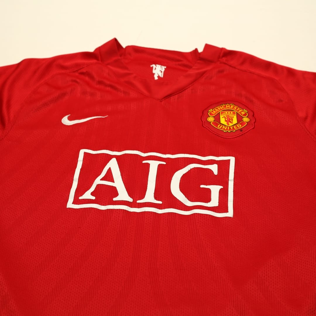 2007/09 Manchester United Vintage Nike Home Football Shirt (L)