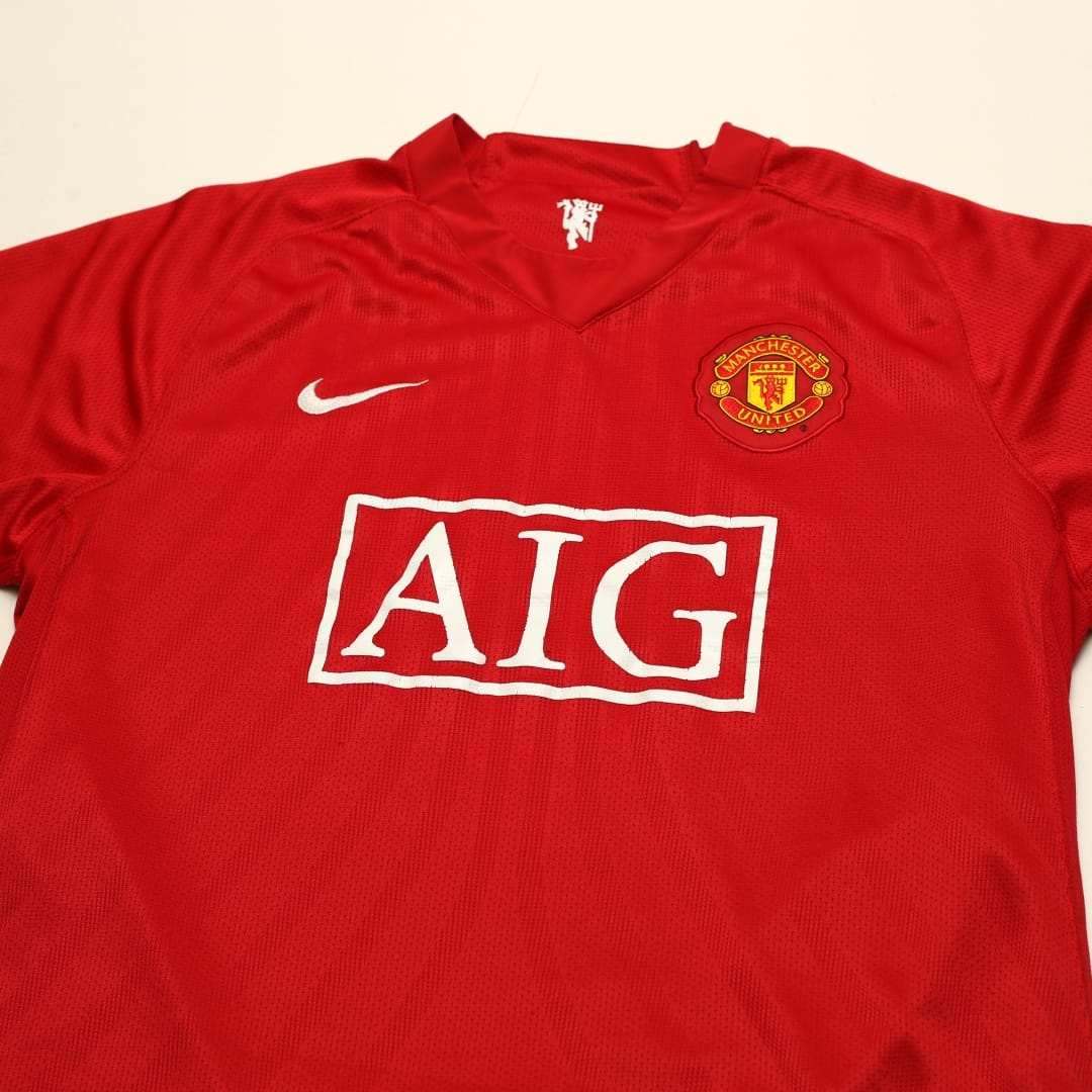 2007/09 Manchester United Vintage Nike Home Football Shirt (L)