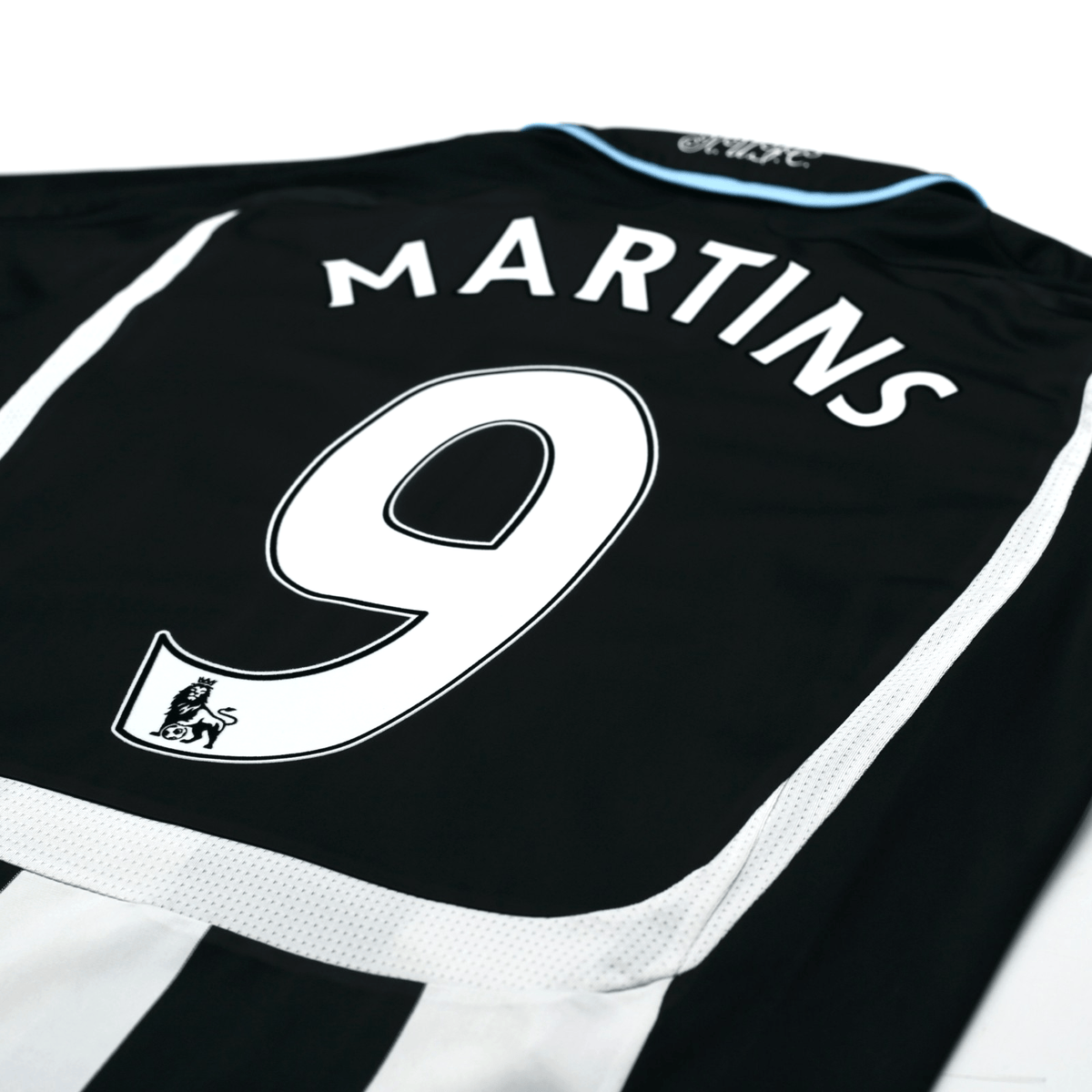 2007/09 Martins #9 Newcastle United Vintage adidas Home Football Shirt (M)