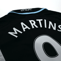 2007/09 Martins #9 Newcastle United Vintage adidas Home Football Shirt (M)