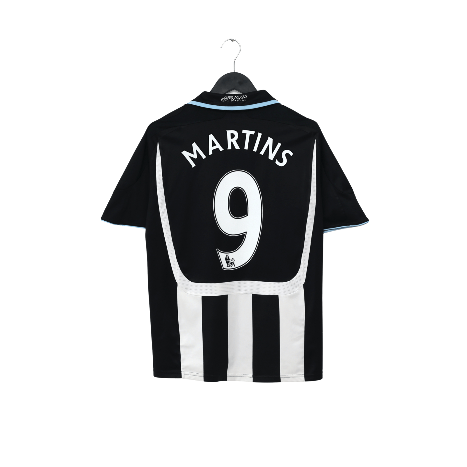 2007/09 Martins #9 Newcastle United Vintage adidas Home Football Shirt (M)