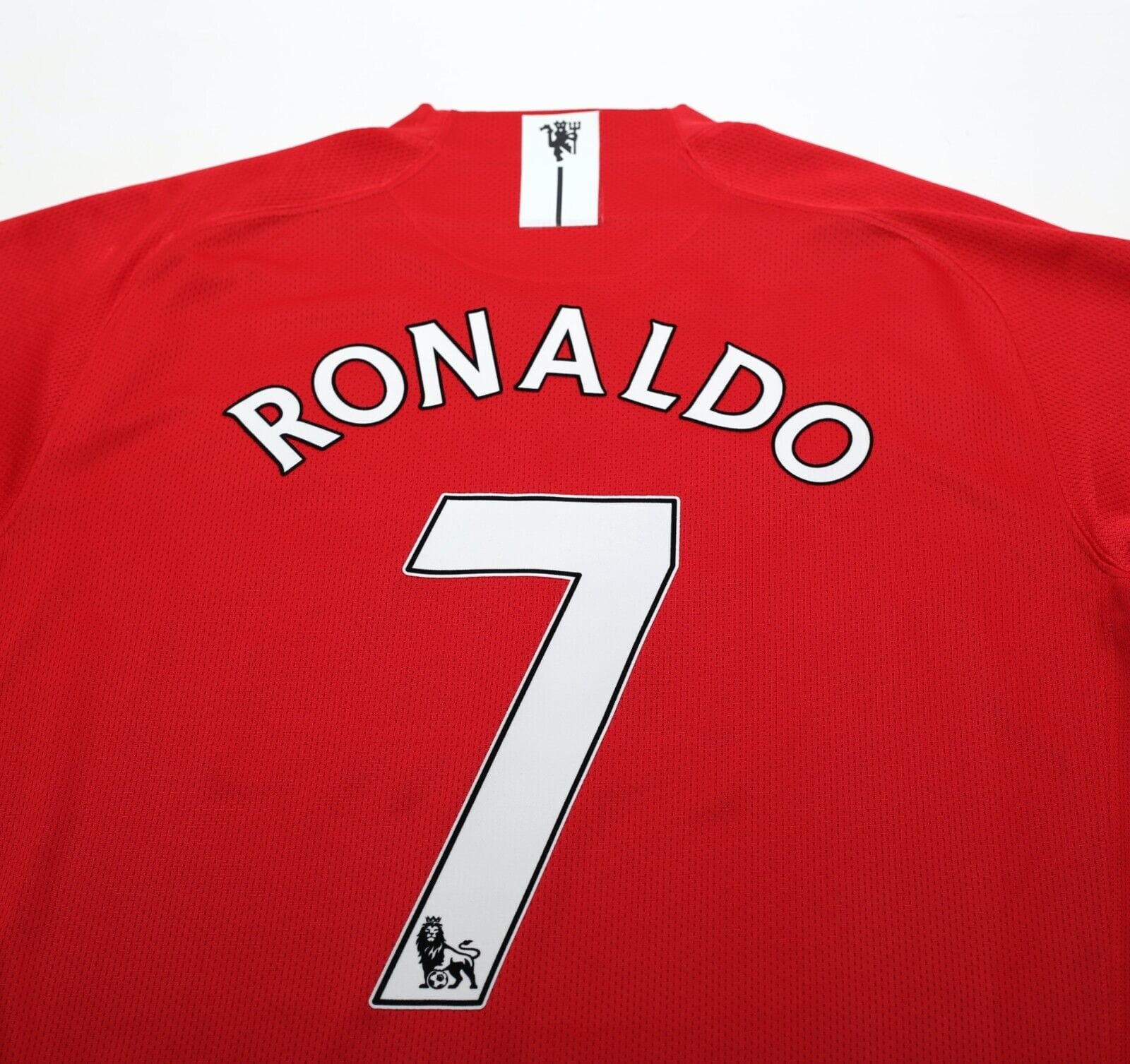 2007/09 RONALDO #7 Manchester United Vintage Nike Home Football Shirt (XL)