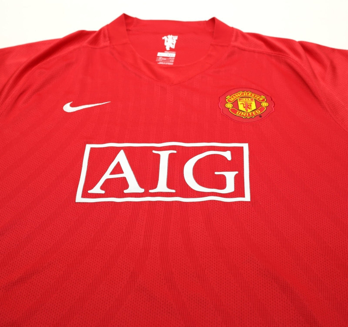 2007/09 RONALDO #7 Manchester United Vintage Nike Home Football Shirt (XXL)