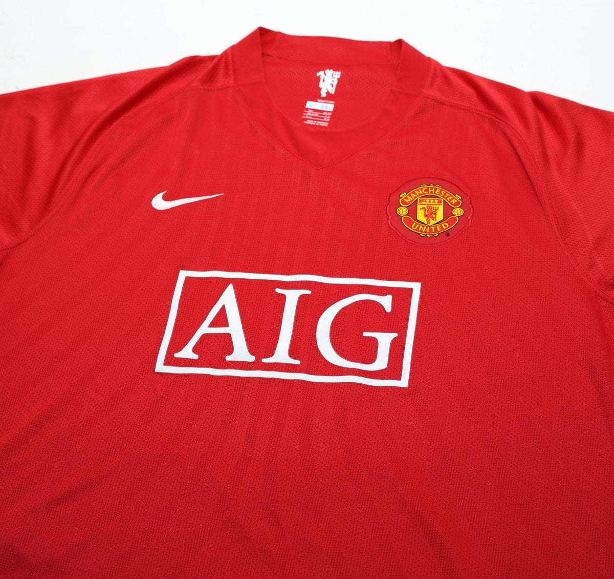 2007/09 RONALDO #7 Manchester United Vintage Nike Home Football Shirt (XXL)