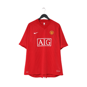 2007/09 RONALDO #7 Manchester United Vintage Nike Home Football Shirt (XXL)