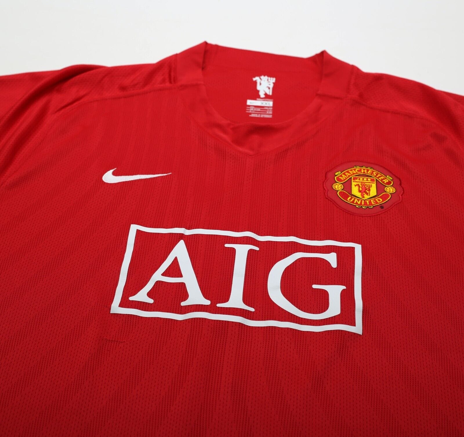 2007/09 RONALDO #7 Manchester United Vintage Nike Home Football Shirt (XXL)