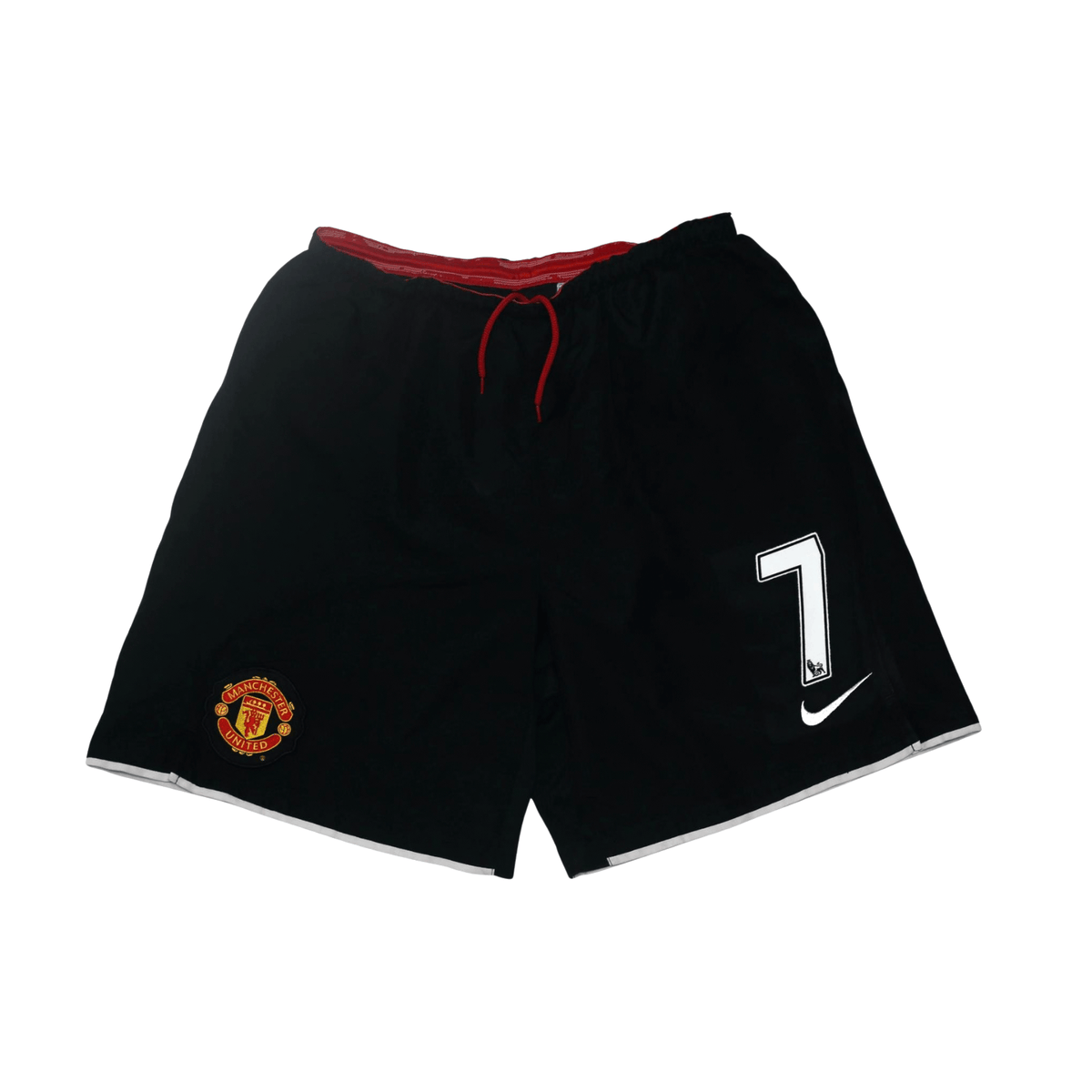 2007/09 Ronaldo #7 Manchester United Vintage Nike Home Football Shorts (S) 28/30