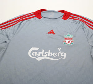 2008/09 ALONSO #14 Liverpool Vintage Adidas Away Football Shirt (XL)