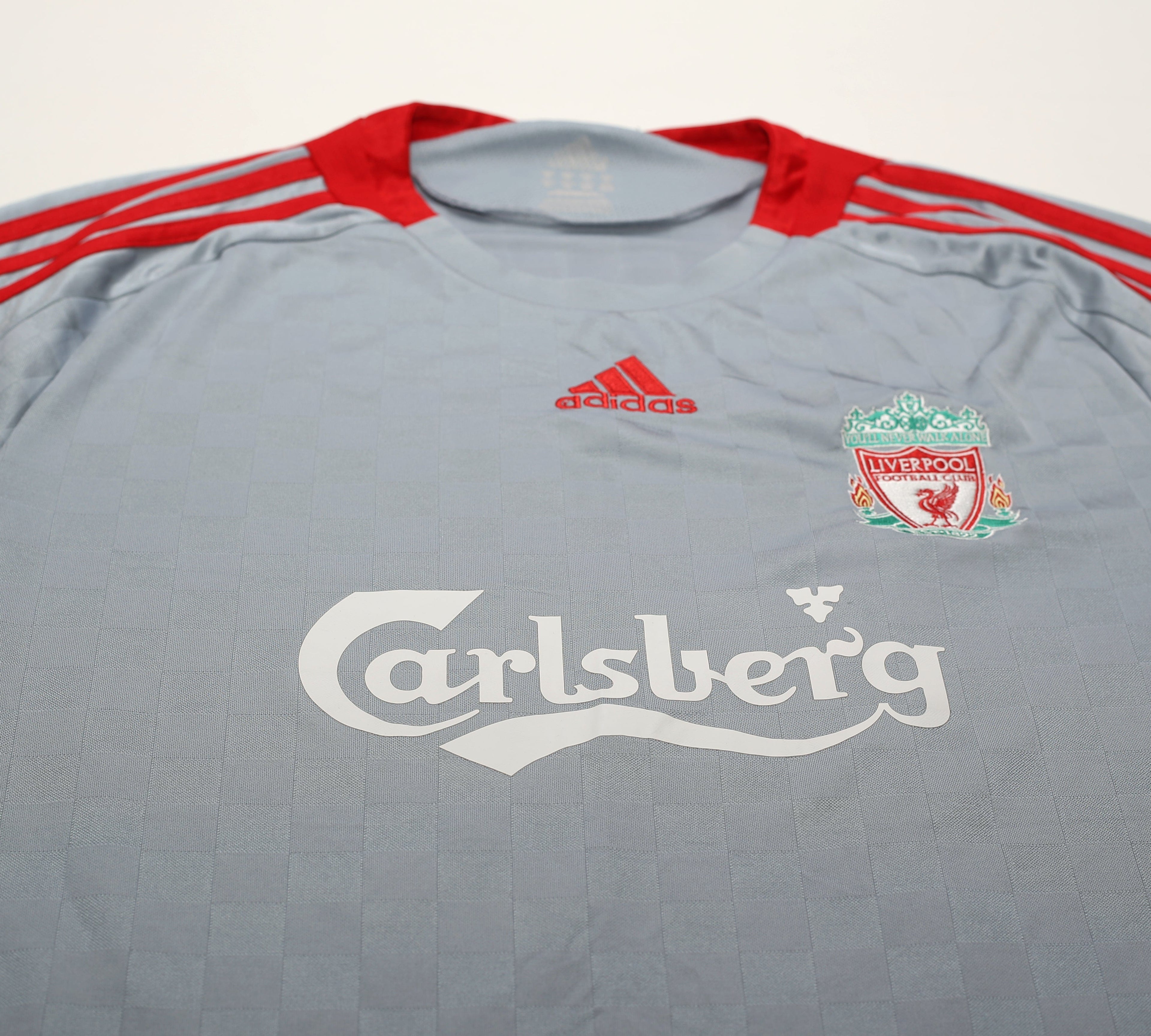 2008/09 ALONSO #14 Liverpool Vintage Adidas Away Football Shirt (XL)