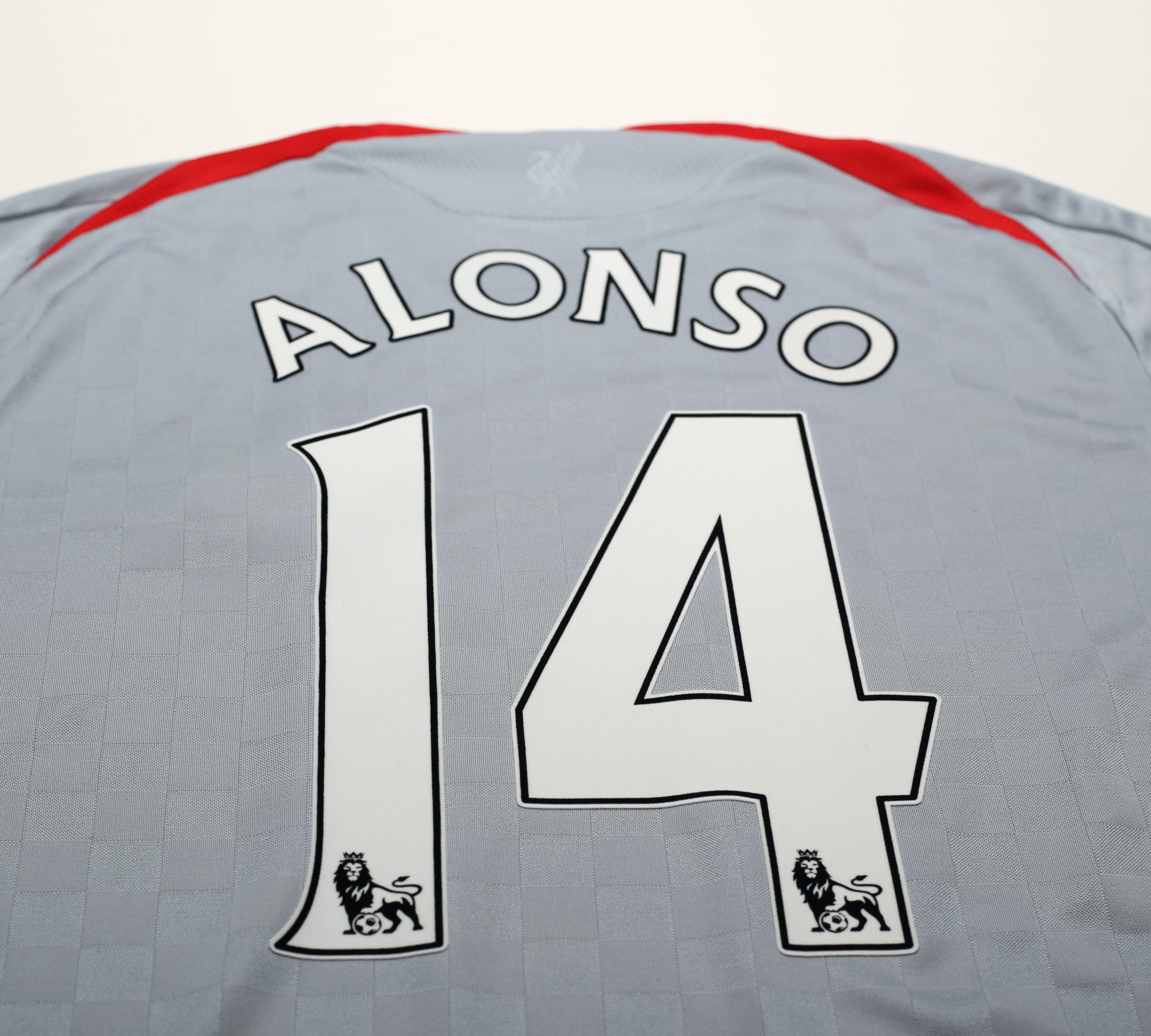 2008/09 ALONSO #14 Liverpool Vintage Adidas Away Football Shirt (XL)