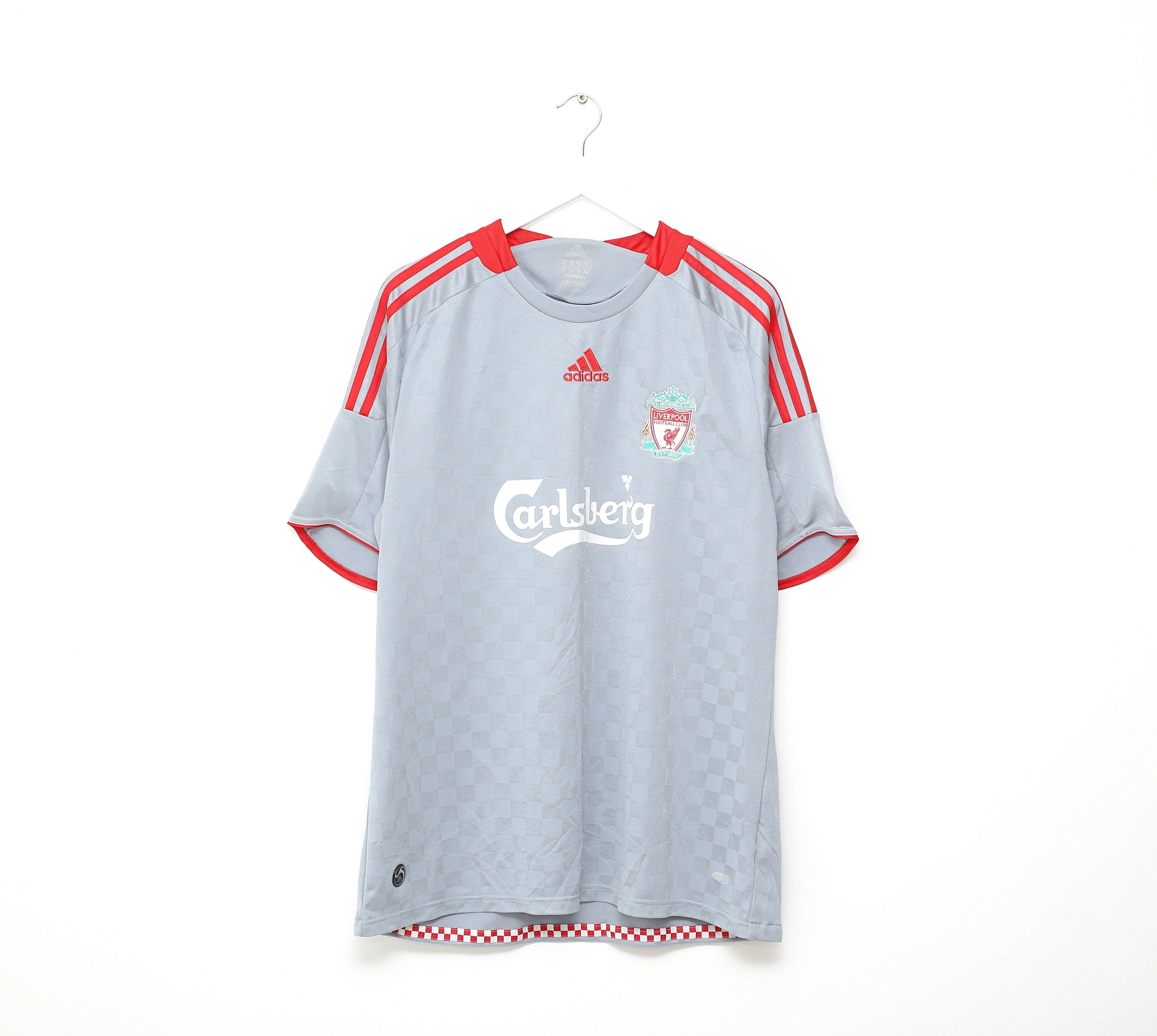 2008/09 ALONSO #14 Liverpool Vintage Adidas Away Football Shirt (XL)