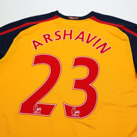 2008/09 Arshavin #23 Arsenal Vintage Nike Away Football Shirt (L)