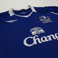 2008/09 Baines #3 Everton Vintage Umbro Home Football Shirt (XL)